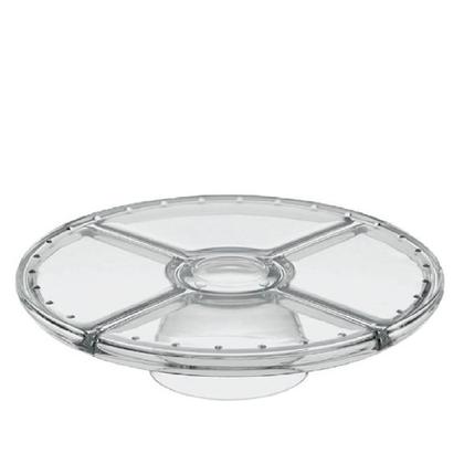 Imagem de Petisqueira de Vidro Monaco 2 Em 1 com Pé Ruvolo