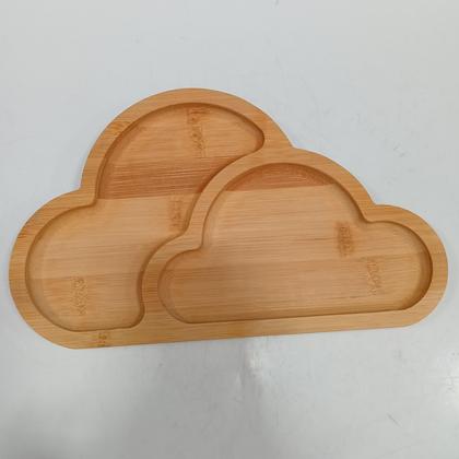 Imagem de Petisqueira Home&Co 2x25x15cm Bambu Natural para Servir na Mesa Posta e Cozinha