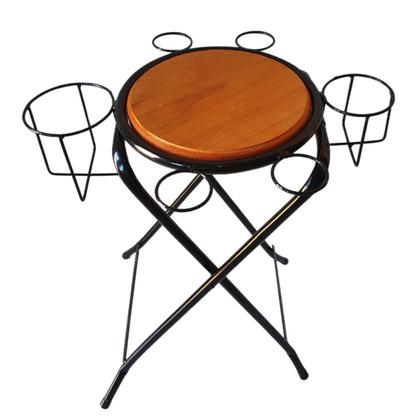Imagem de Petisqueira Mesa Para Bebidas Dobrável De Ferro