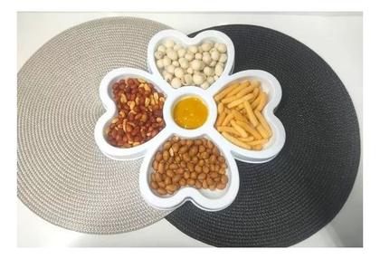 Imagem de Petisqueira Trevo C/ 5 Cavidades P Petiscos Fondue Molheira