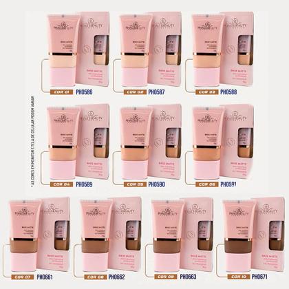 Imagem de Phállebeauty - Base Matte Alta Cobertura Longa Duração Cor 04 30g