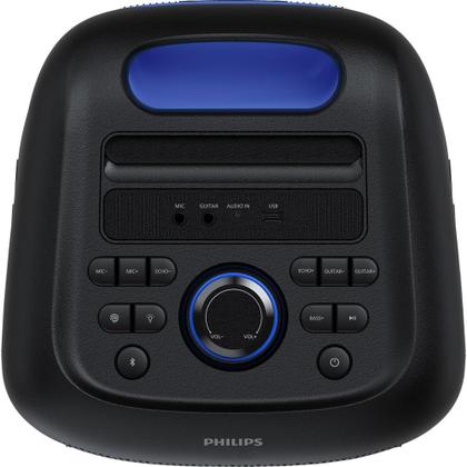 Imagem de PHILIPS, Caixa de Som Bluetooth Party Speaker, TAX4000/78, com Luzes LED, entradas USB, Auxiliar, Microfone/Guitarra e A