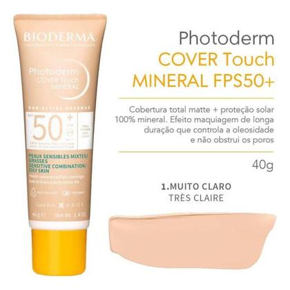 Imagem de Photoderm Cover Touch Muito Claro 40g Alta Cobertura Bioderma