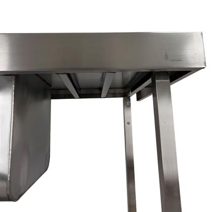 Imagem de Pia Aço Inox Industrial 180x60x90 cm Cuba Dupla