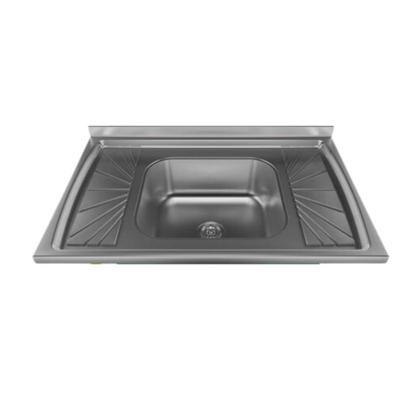 Pia aco inox polido base concreto usinado gnx - Pia e Cuba de Cozinha ...