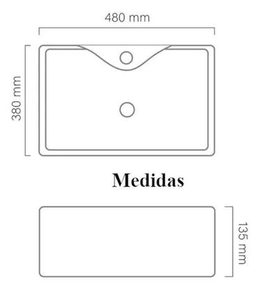 Imagem de Pia Banheiro Cuba Sobrepor Louça Cerâmica Quadrada 40Cm