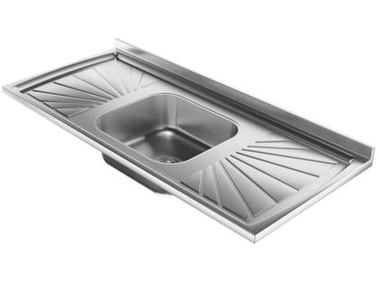 Imagem de Pia de Cozinha Com Válvula Inox GNX 120x53cm PIA10001