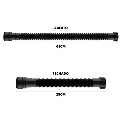 Imagem de Pia Lavatório Plástico 4,8L Preta + Sifão + Torneira Preto