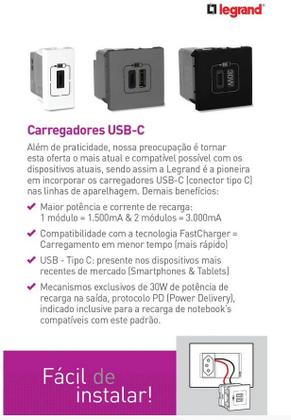 Imagem de Pial Plus+ Módulo USB Duplo Tipo A+ Tipo C 3a 615095CZ