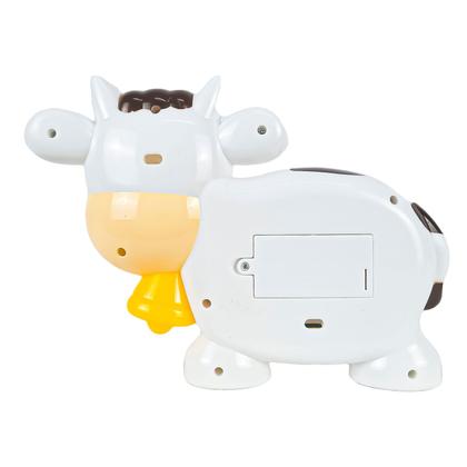Imagem de Pianinho Musical Pedagogico Animalzinho Vaquinha Com Som e Luz Para Bebe - Bee toys