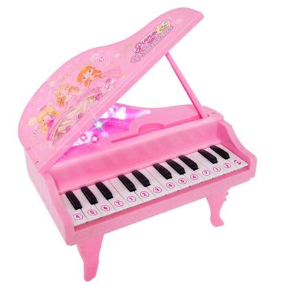 Imagem de Piano das Princesas Luzes e Musica com 3 Modos DMT6599 - DM Toys