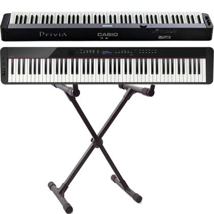 Piano Digital Casio Prívia PX-S3000 Preto PXS3000 + Pedal e