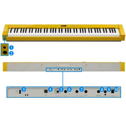 Imagem de Piano Digital Casio Privia PX-S7000HMC2-BR Amarelo