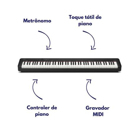 Imagem de Piano Digital Casio Stage Preto 88 teclas Cdp-s110 Cdps110