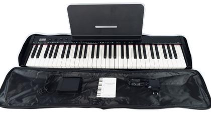 Imagem de Piano Digital Eletrônico 61 Teclas Arranjador Konix PH61S MIDI e Bateria Recarregável com Suporte Pedestal