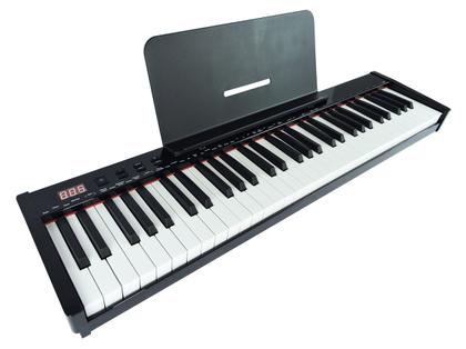 Imagem de Piano Digital Eletrônico 61 Teclas Arranjador Konix PH61S MIDI e Bateria Recarregável com Suporte Pedestal