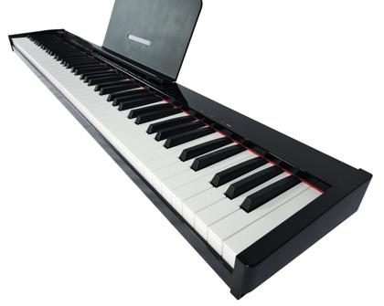 Imagem de Piano Digital Eletrônico 88 Teclas Arranjador Konix PH88S MIDI com Bateria Recarregável