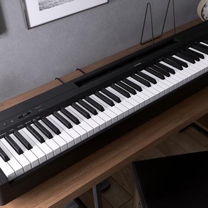 Imagem de Piano Digital P 143B Preto 88 Teclas Sensitivas Com Fonte e Pedal Yamaha