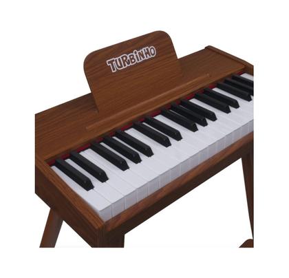 Imagem de Piano eletrico turbo infantil 37 teclas madeira