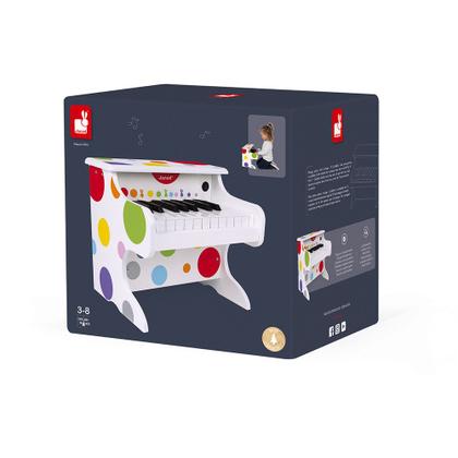 Imagem de Piano Infantil De Madeira Meu Primeiro Pianinho Confetti Brinquedo Musical Didático