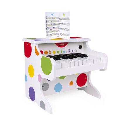 Imagem de Piano Infantil De Madeira Meu Primeiro Pianinho Confetti Brinquedo Musical Didático