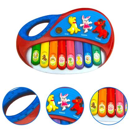 Imagem de Piano Infantil Som De Animais Zoo Brinquedo Educativo 