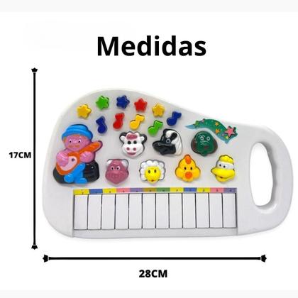 Imagem de Piano Infantil Teclado Musical Para Criança Som Animais Bebê