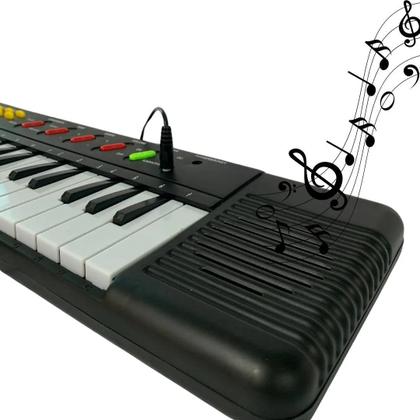 Imagem de Piano Teclado Eletrônico Infantil 32 Teclas Com Microfone