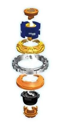 Imagem de Pião Com Lançador De Batalha Infinity Nado Splitting Combat System - Glare Aspis- Candide