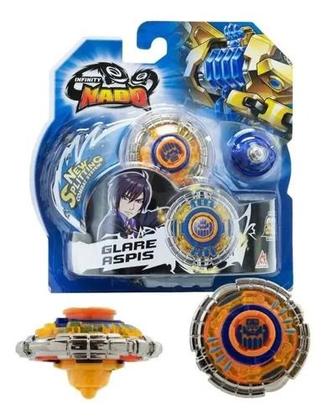 Imagem de Pião Com Lançador De Batalha Infinity Nado Splitting Combat System - Glare Aspis- Candide