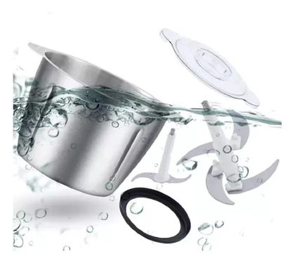 Imagem de Picador De Alimentos 3L Moedor De Carne Mixer Processador Elétrico Cozinha Casa Alho - 110v