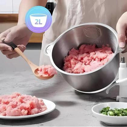 Imagem de Picador e Moedor de Carne Elétrico 2L 110v - Caseiro Legumes