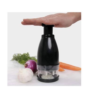 Imagem de Picador Manual de Alimento Cebola Alho Salsinha Lâminas Inox