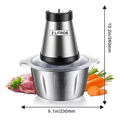 Imagem de Picador Moedor Elétrico 850w 110v - Carne, Legumes e Temperos Caseiro
