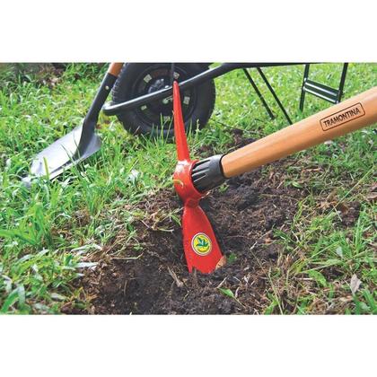 Imagem de Picareta alvião tamanho 4 com cabo de madeira 90 cm - tramontina 77303543