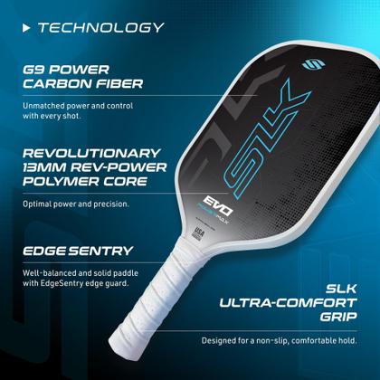 Imagem de Pickleball Paddle Selkirk SLK 2024 Evo Power 2.0 em fibra de carbono