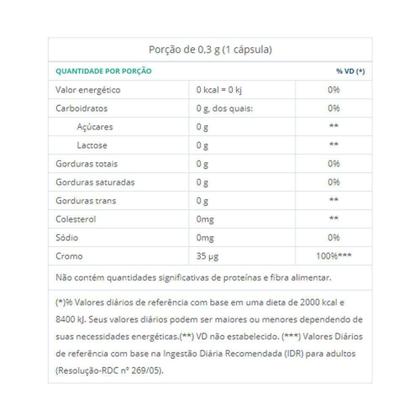 Imagem de Picolinato De Cromo Catarinense c/60 Cápsulas