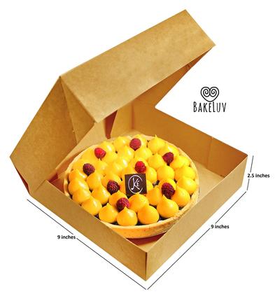 Imagem de Pie Boxes BAKELUV, 9 polegadas, marrom, pacote com 12 janelas