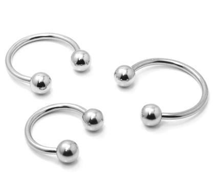 Imagem de Piercing Ferradura Aço Cirúrgico 1.6mm