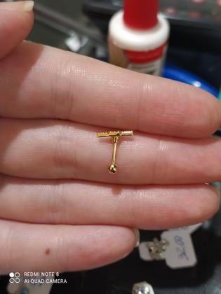 Imagem de Piercing folheado