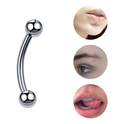 Imagem de Piercing Helix Titanio Curvo Dourado Bananinha Sobrancelha