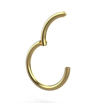 Imagem de Piercing Nariz Argola Septo Nostril Dourado Aço Cirurgico