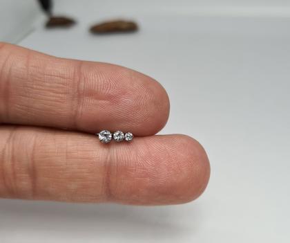Imagem de Piercing Tragus Ponto De Luz com Zircônia todos os Tamanhos