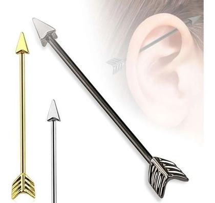 Imagem de Piercing Transversal Cartilagem Aço Cirúrgico