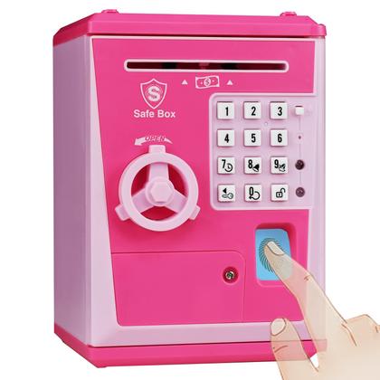 Imagem de Piggy Bank KDSBnk Kids Safe Bank com senha e bloqueio de impressão digital