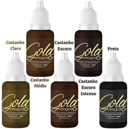 Imagem de Pigmento Mag Color Gold 5ml Micropigmentação - 2 Unidades