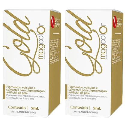 Imagem de Pigmento Mag Color Gold 5ml Micropigmentação - 2 Unidades