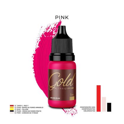 Imagem de Pigmento Mag Color Gold Line Lips 5ml para Lábios - Pink