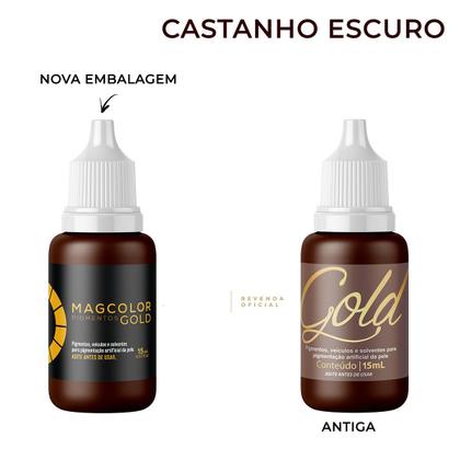 Imagem de Pigmento Micropigmentação Mag Color Gold 5ml - Castanho Escuro