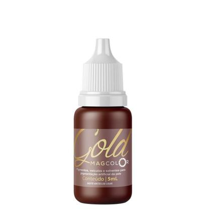 Imagem de Pigmento para Micropigmentação Castanho Escuro linha Gold 5ml - Mag Color